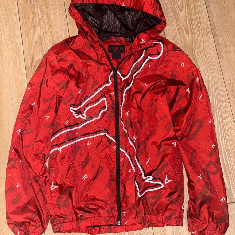 Jordan Kids Bold Red Rain Jacket
